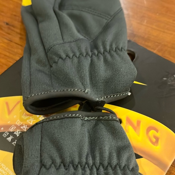 Nike Livestrong Tech Thermal Running Gloves Anthracite/Maize new Women's Medium - Picture 7 of 12